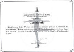 Certificado Encontro de Movimentos Cênicos