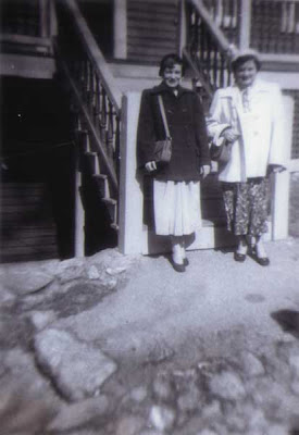 Del & Flo on the Vose Street Steps - circa 1952