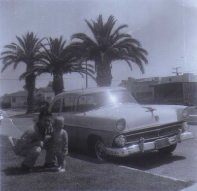 Louis & Brian & the 55 Ford - circa 1958