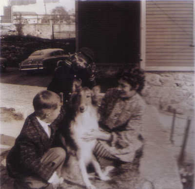 Cousins Bobbie & Dickie, Lassie, & Del - Vose St. - 1955