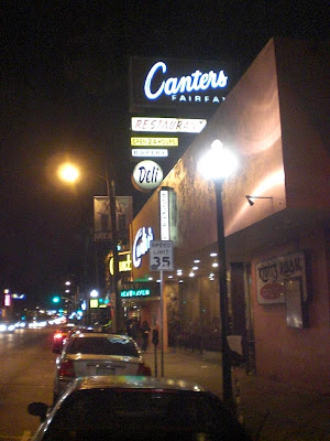Parking at Canter's - Fairfax