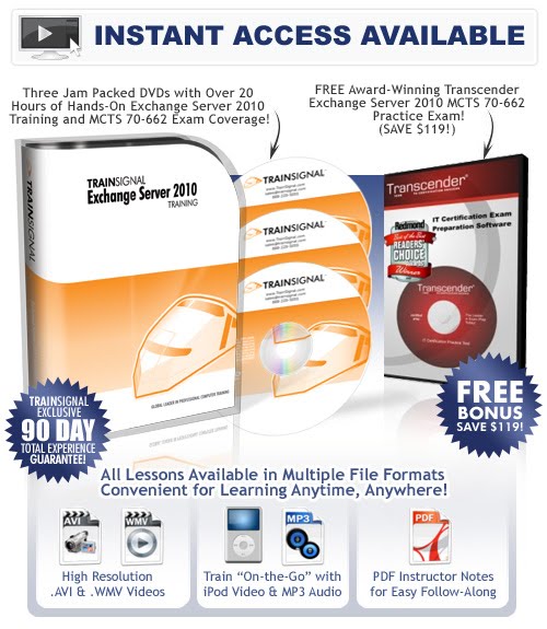 CBT Nuggets Vs TrainSignal 70-662 Exchange Server 2010