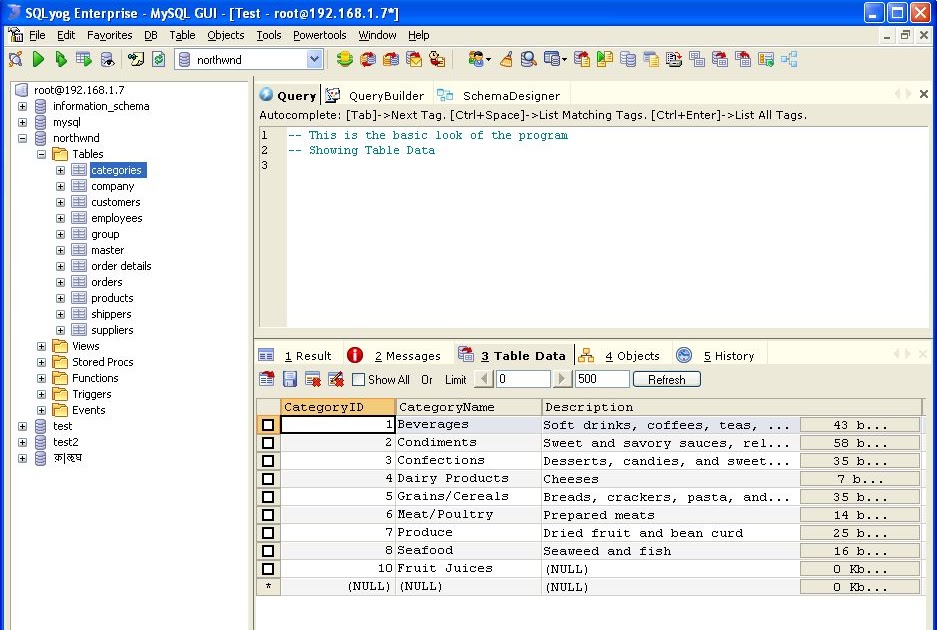 Sql tutorials sqlyog