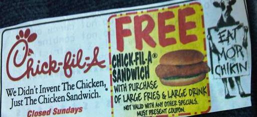 The Magic of Coupons: Chick-fil-a: Get a Chicken Sandwich, Large Fries ...