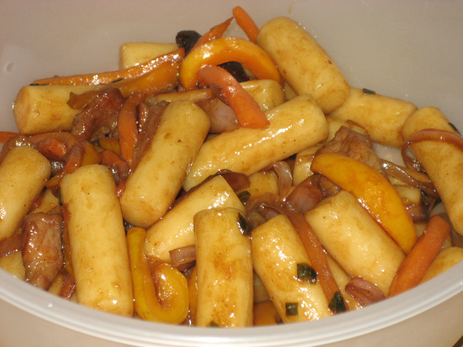 Belly Good Cooking Soy Sauce Dukbokki ( Korean Rice Cakes )