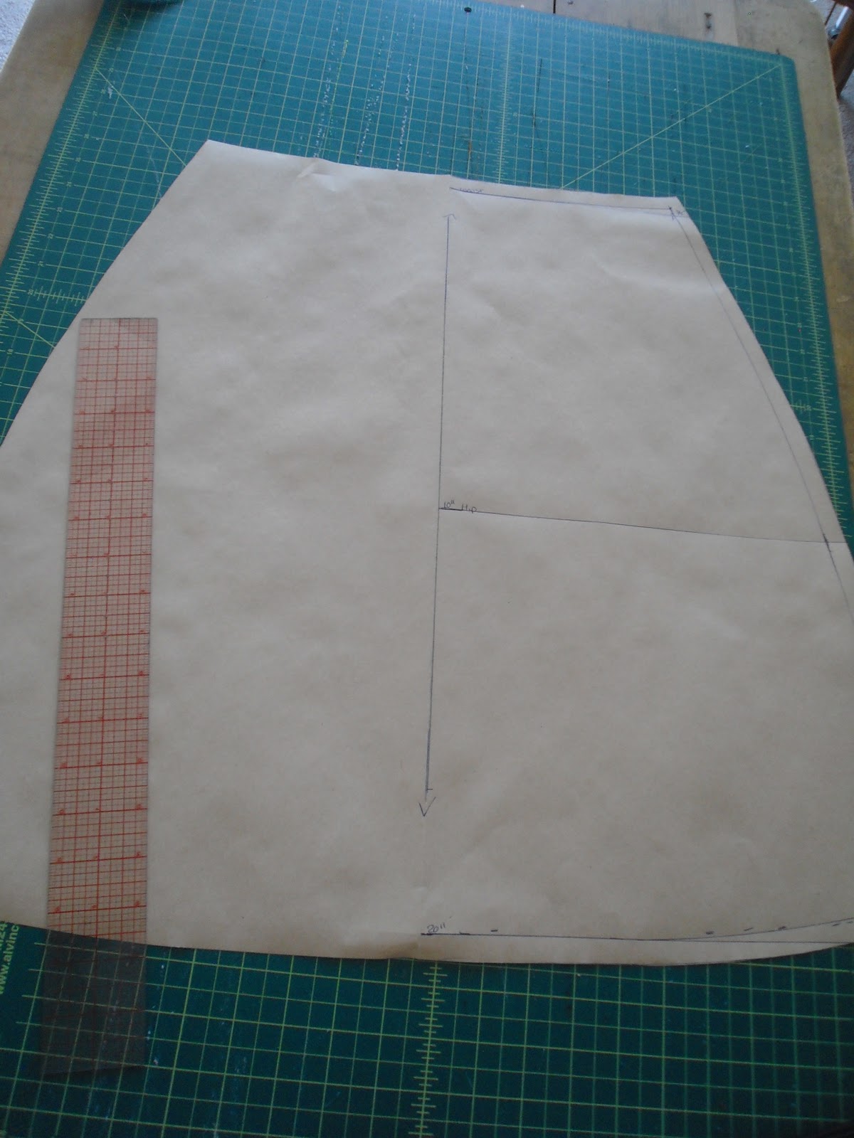 The Cordelia Files: How to draft an A-line skirt from Measurements