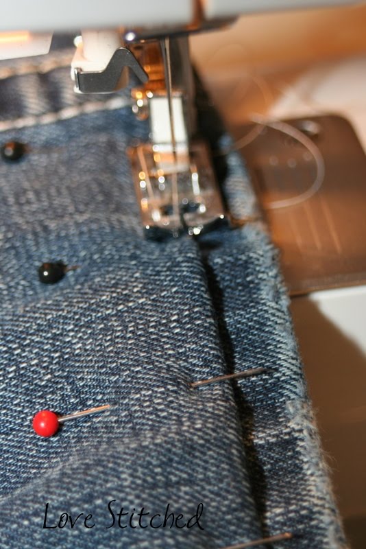 {Love Stitched} How to hem jeans {{Tutorial}}