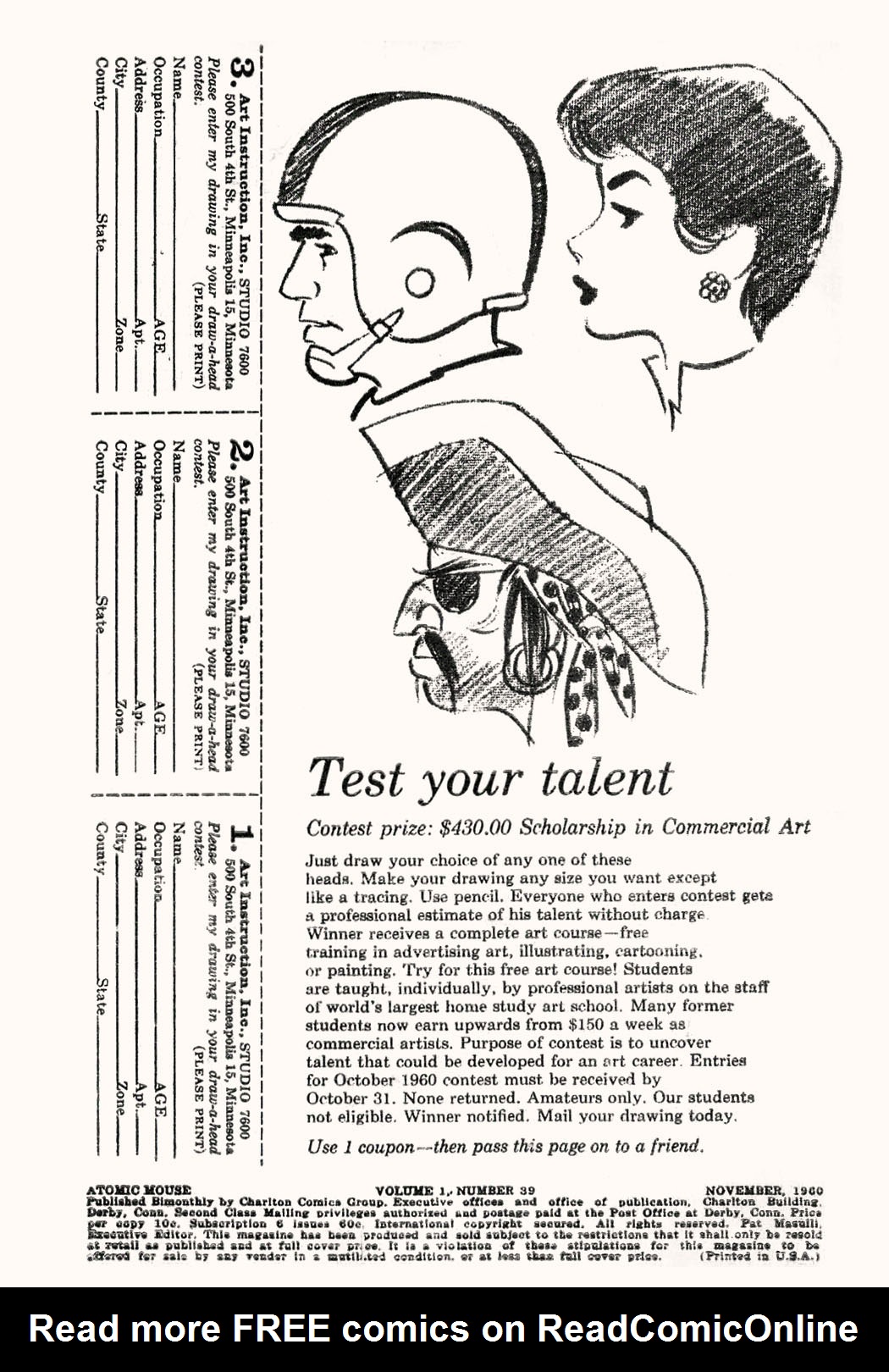 Read online Atomic Mouse comic -  Issue #39 - 2