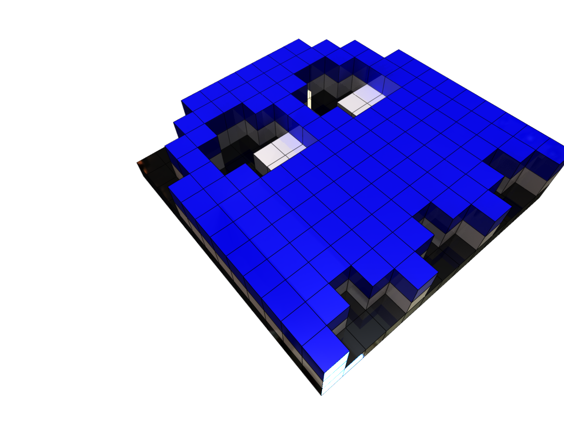 digitalsmokesignal Excel Spreadsheet + SolidWorks = 3D Pixel Art