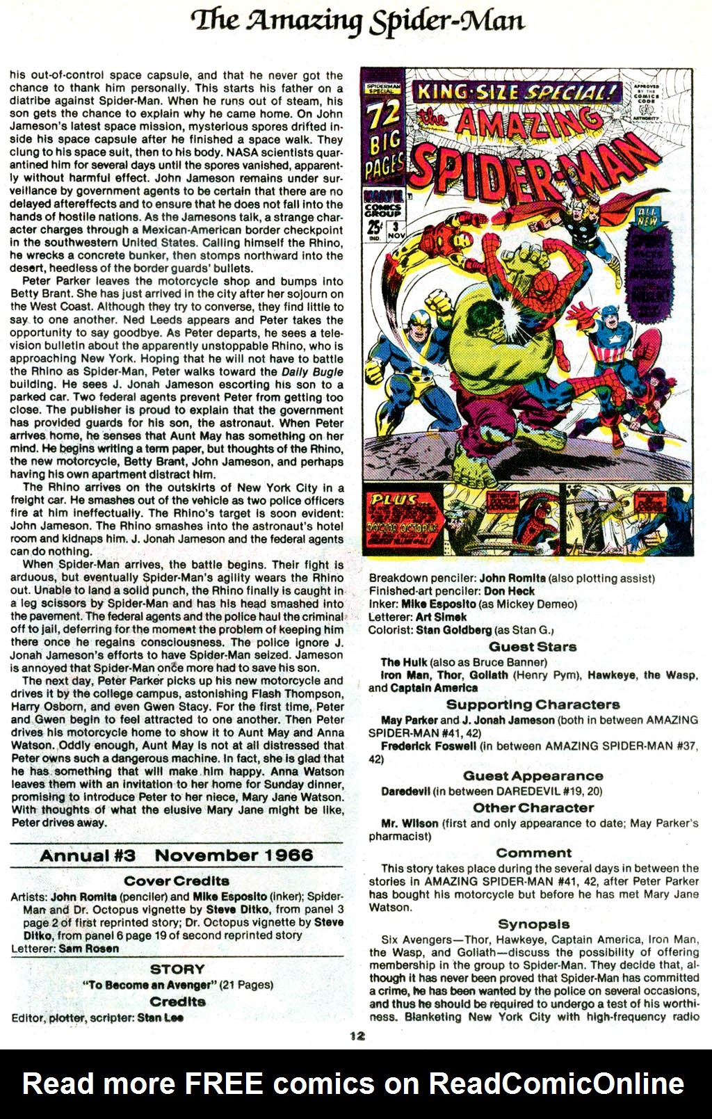 Read online The Official Marvel Index to The Amazing Spider-Man comic -  Issue #2 - 14