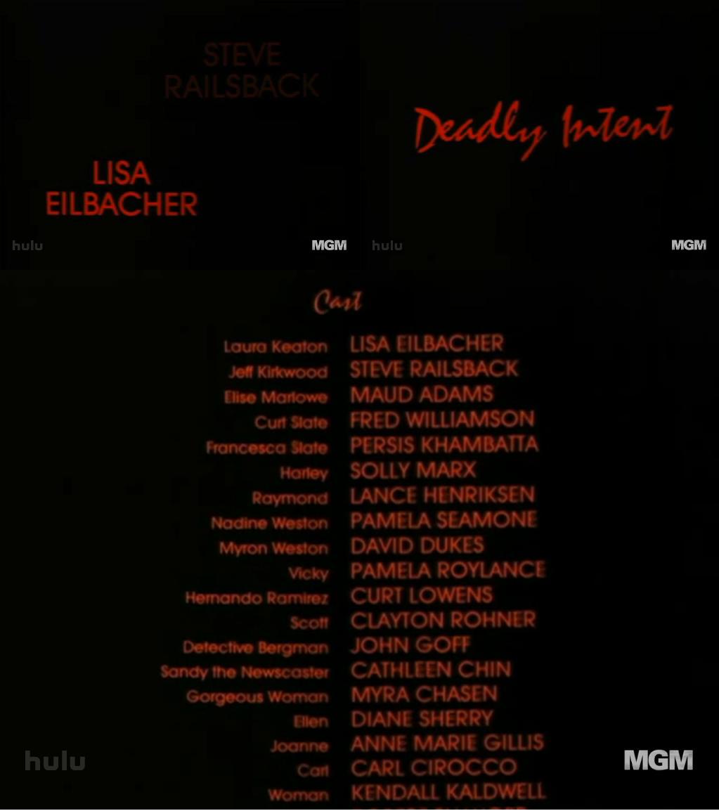 Lisa Eilbacher: Deadly Intent