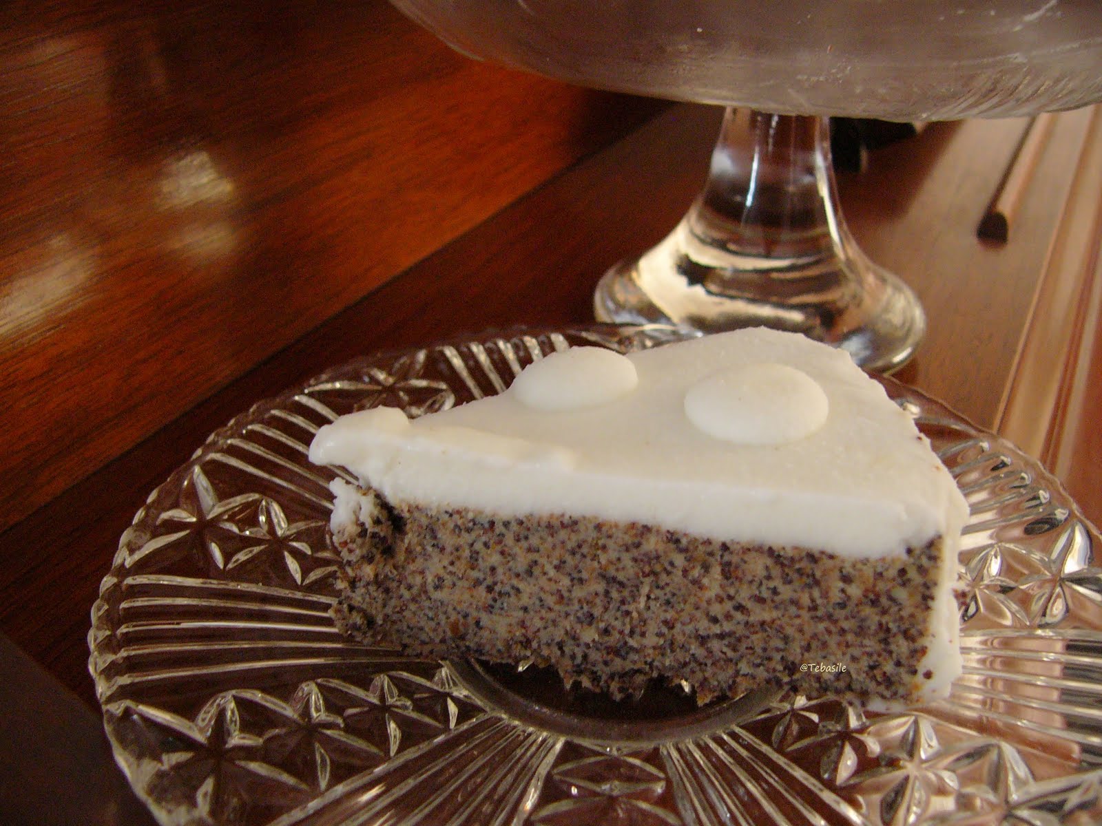 Tebasiles Kitchen Poppy Seed Cake With Whipped Citrus Frosting