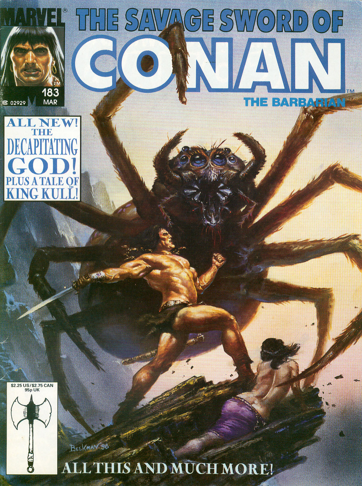 Read online The Savage Sword Of Conan comic -  Issue #183 - 1