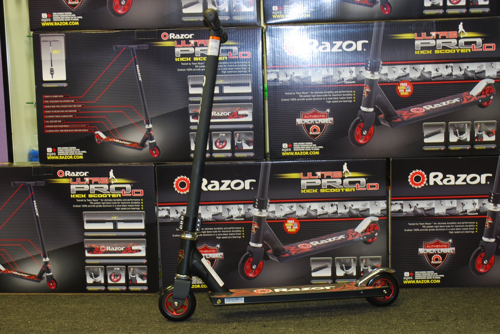 Inside Scooters Razor "Black Label" Ultra Pro Available at Scooter Zone