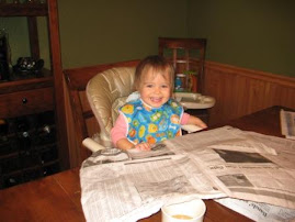 Enjoying her morning paper