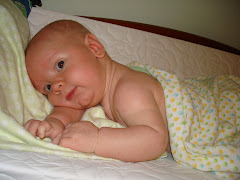 Just after my bath, Mommy drying me off.