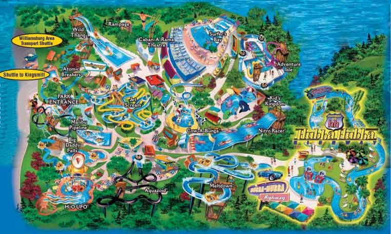 Two Families Two Vans One Great - Map WaterCountry water country usa map