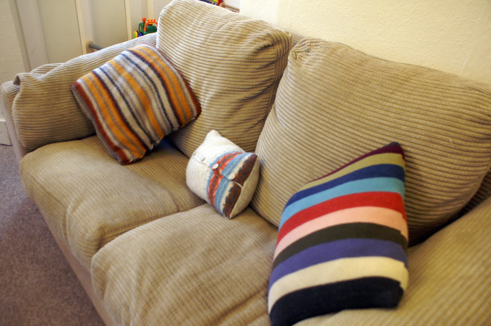 Made by Mum Old Jumper Cushions