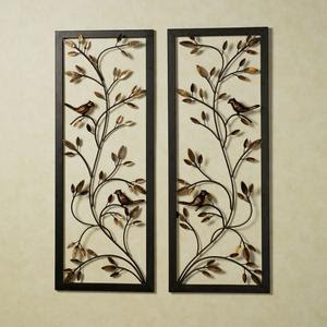 Wallpannel on Songbird Metal Wall Panel Set   Handcrafted From Steel  This Framed