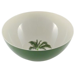 palm tree serving bowl