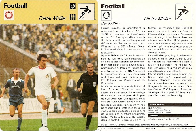 LA FICHE DETAILLEE. Dieter Müller.