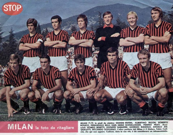 MILAN A.C 1971-72.