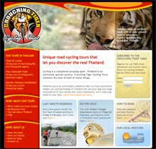 Crouching Tiger Cycling Tours' website