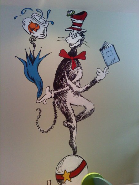 Go Girl Design - Murals & Custom Artwork: Dr Seuss Bedroom