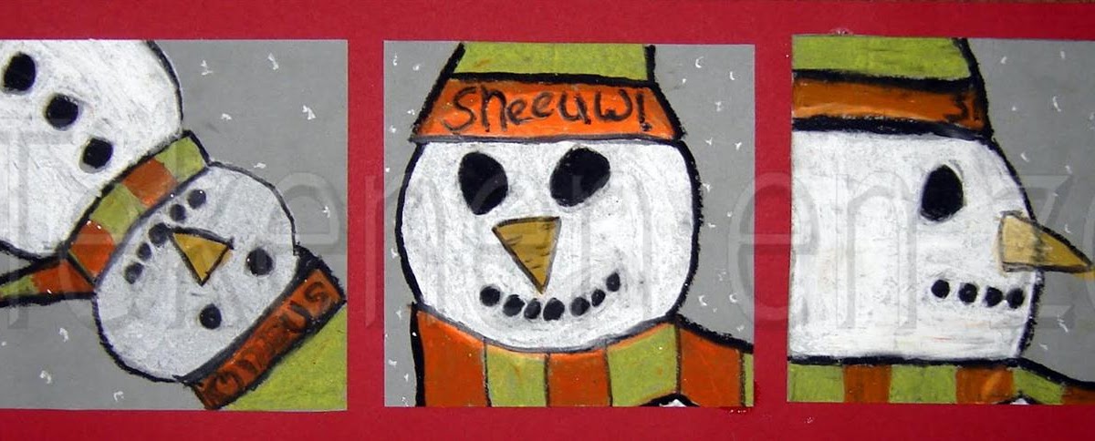 Tekenen en zo: Sneeuwpop close-ups