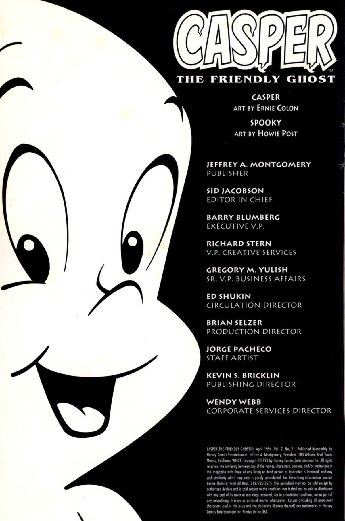Read online Casper the Friendly Ghost (1991) comic -  Issue #21 - 2