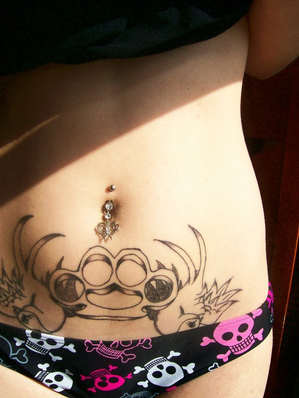 Stomach Tattoo Designs For Girls