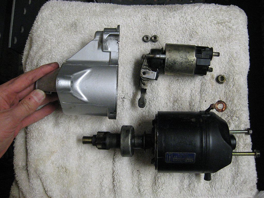Starter motor regrease