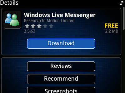 Windows Live Messenger for BlackBerry® smartphones allows you to chat in virtual real time with your instant messaging IM contacts when and where you want to, not just when you're in front of your computer. 