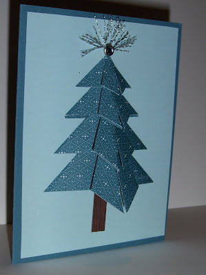 christmastree origami and scrapbooking