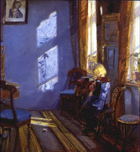 Sol en la habitación azul