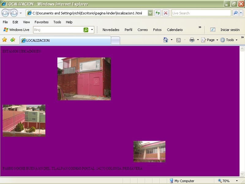 Miriam Gonzalez Garcia Programacion de Paginas web: 2010