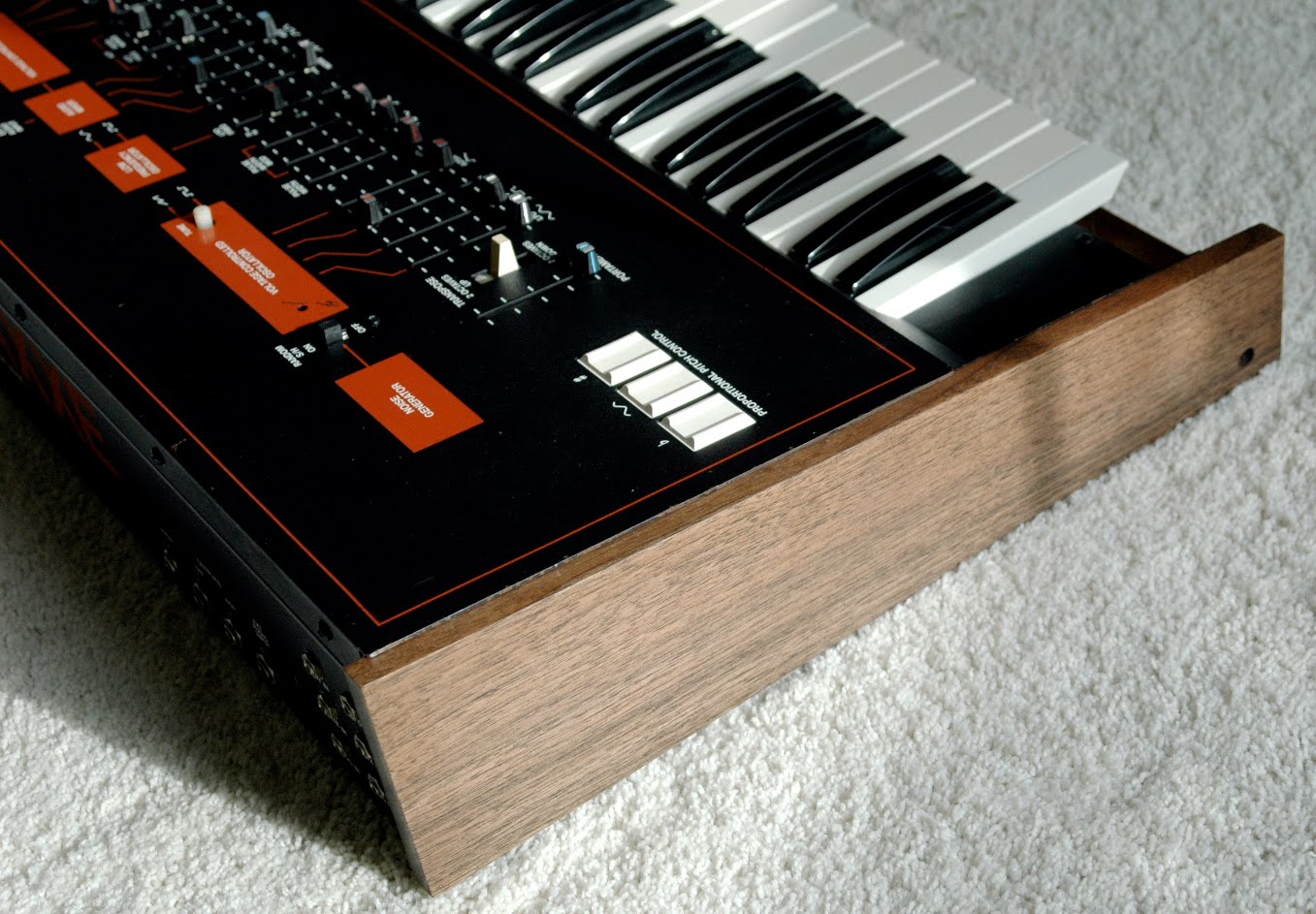 MATRIXSYNTH CUSTOM ARP AXXE ANALOGUE SYNTHESIZER IN WOOD CASE