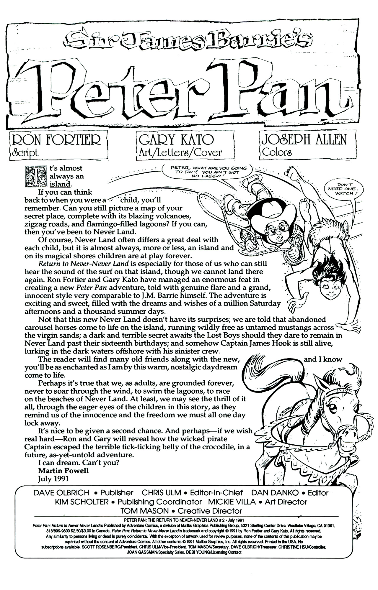 Read online Peter Pan: The Return to Never-Never Land comic -  Issue #2 - 2