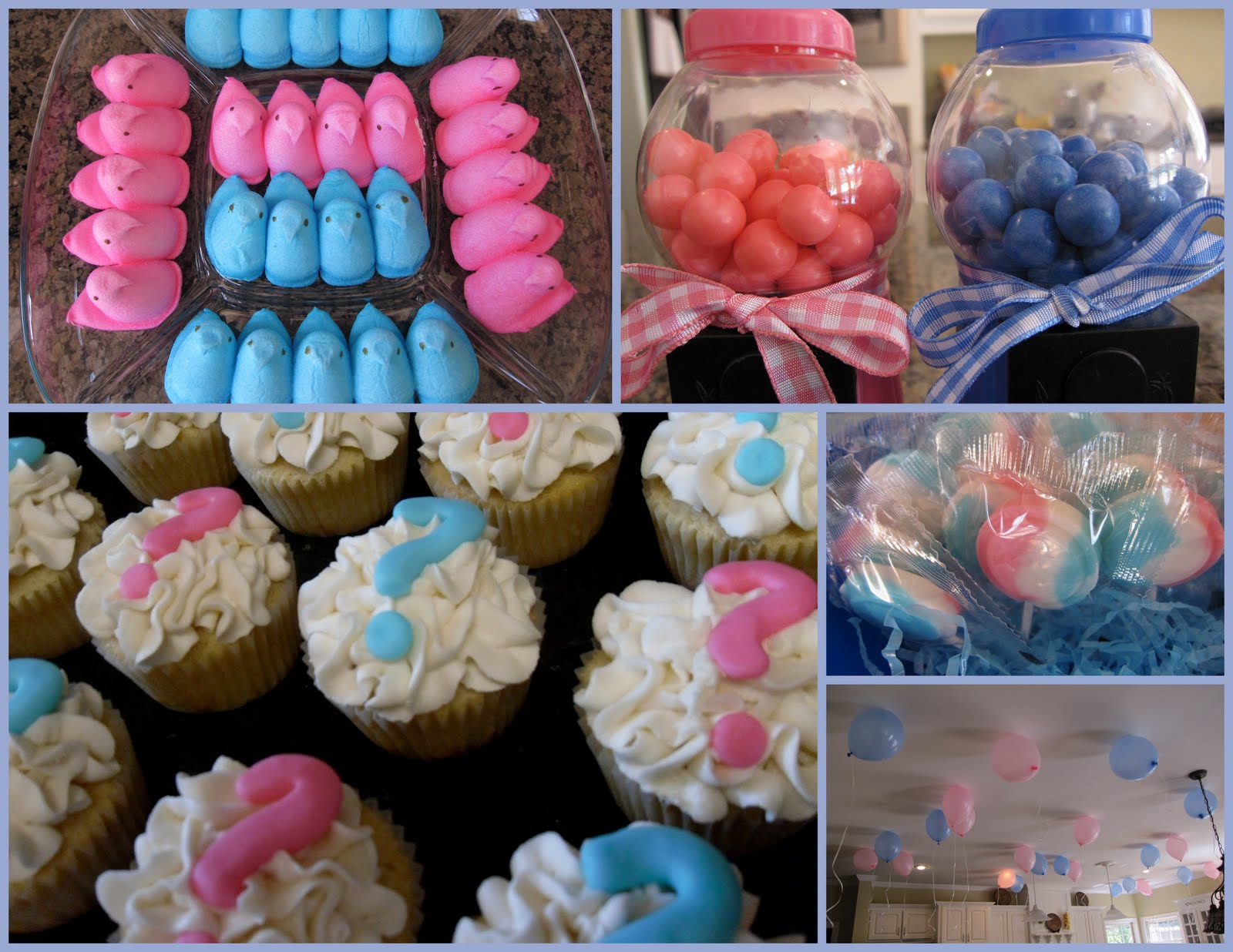 10. Gender Reveal Party Sprinkles Cupcakes.