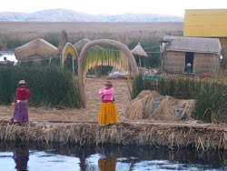 Detail of Reed Platforms, Uros Islands, Lake Titicaca