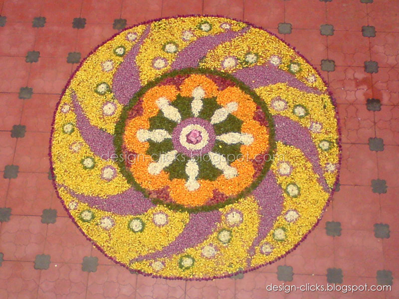  Onam Pookalam Home - 2010 designs sketches