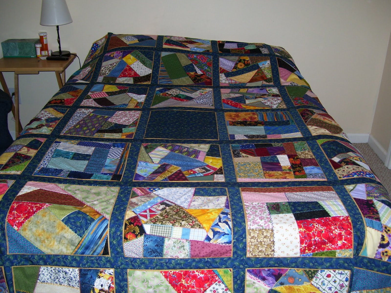 Sally's Burrow: Foundation Paper Piecing & Crazy Quilting