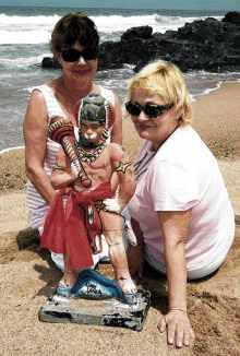 hanuman idol found in seashore southafrica