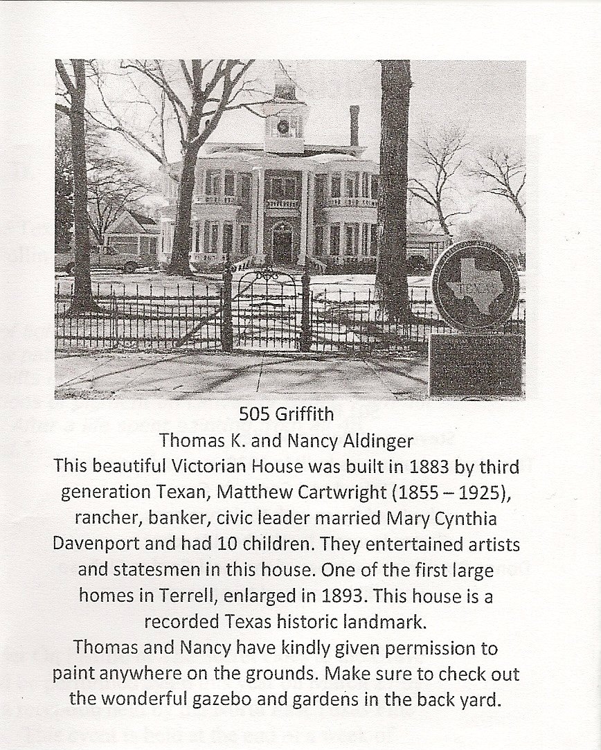 Aldinger Cartwright House Paint Historic Terrell North East Texas
