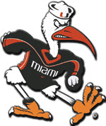 Sebastian the Ibis, the Spirited Mascot of the University of Miami Hurricanes