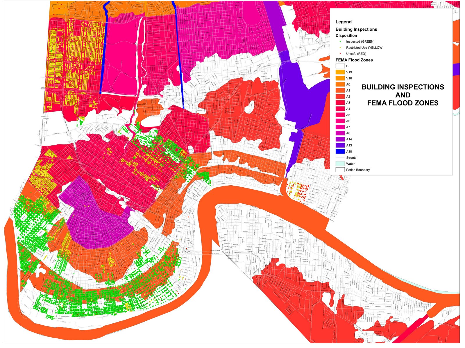 New Orleans Time Zone Map Map