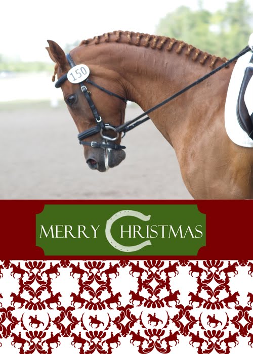 Design Girl: Equestrian Lovers Holiday Card