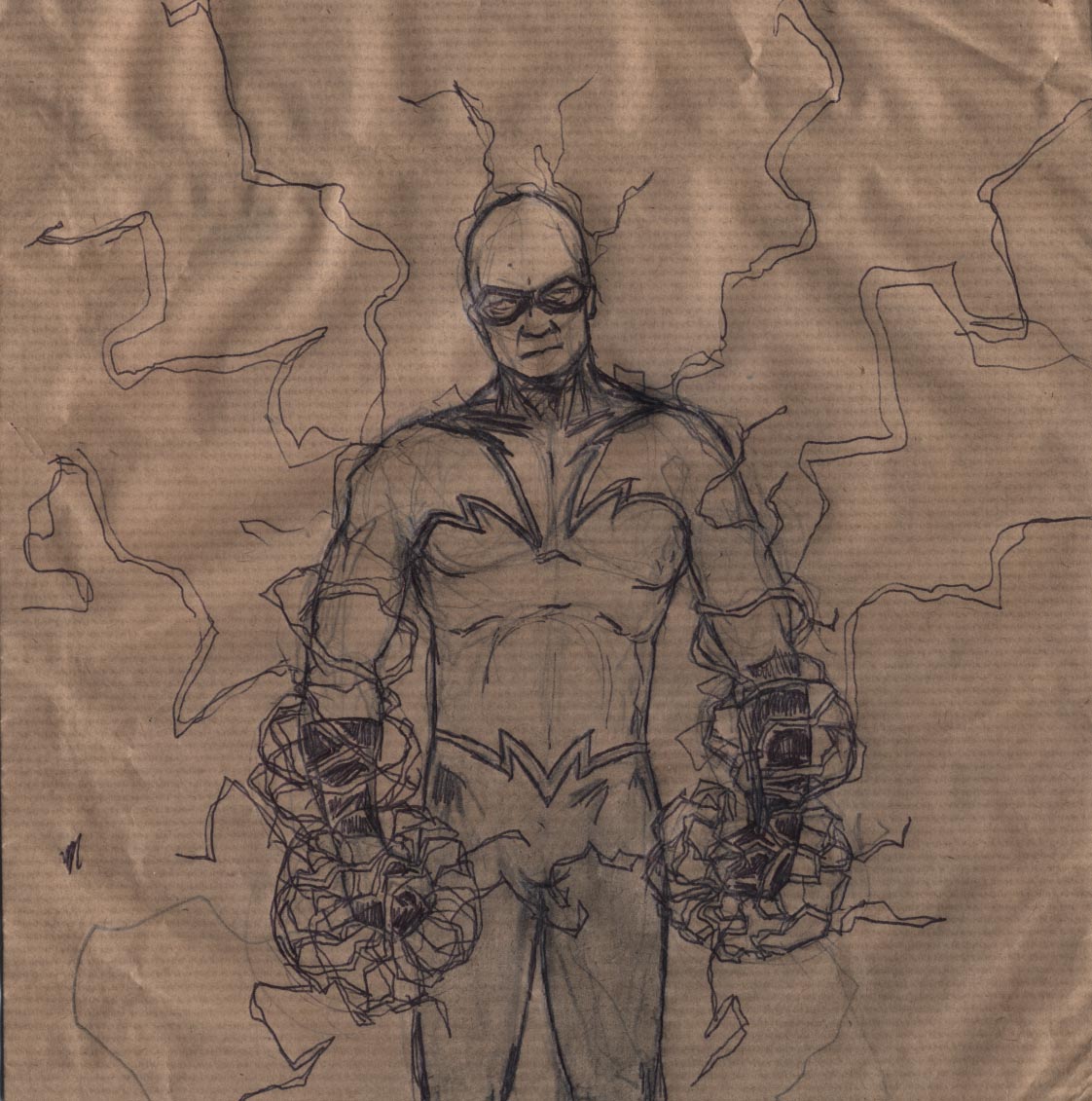 Gary Dartagnan: Brown Paper Bag Drawing No.3