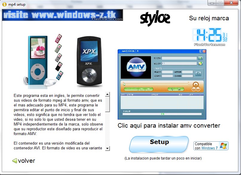 XZhock amv converter para MP4