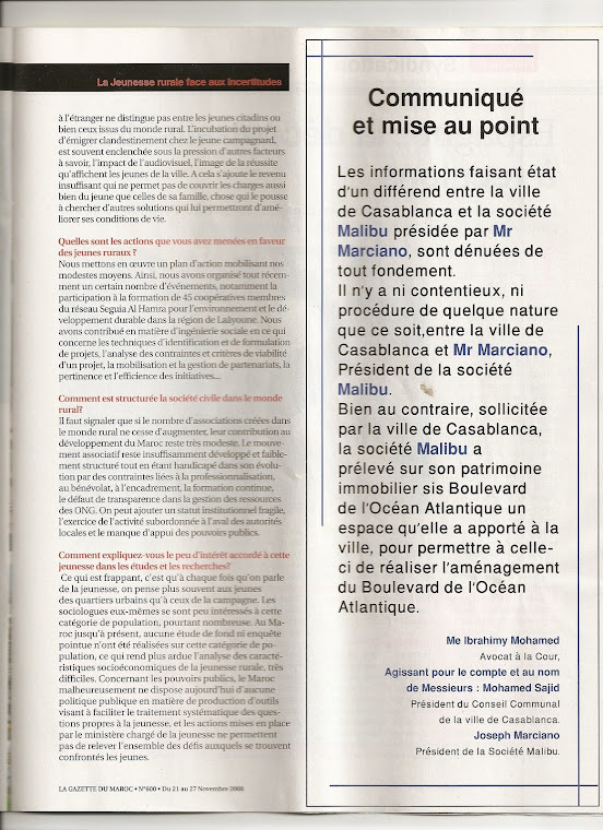 Entretien de la Gazette du Maroc avec Rachid BEDDAOUI, P2